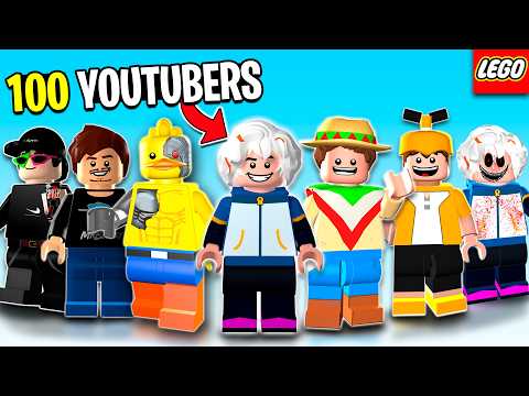 Hice 100 YOUTUBERS PERO en LEGO (TEMPORADA 1)