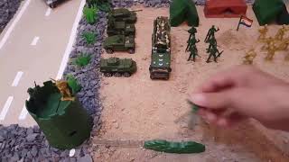 Building Military Base  Soldiers Army Men  Vehicles Army Tank Helicopter Military