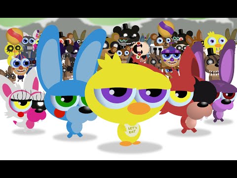 [Comic Animation] CUTE FNAF WORLD - The Big Fight Giant Snowman