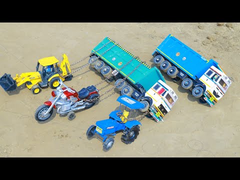 Ashok Leyland BharatBenz Truck Accident Pulling Out Hero Bike Ford Tractor Mahindra Thar JCB ? CSToy