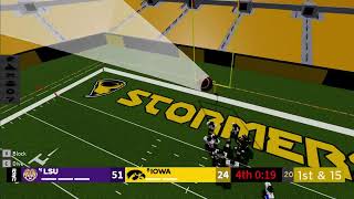 AFG - #4 LSU Tigers vs #8 IOWA Hawkeyes