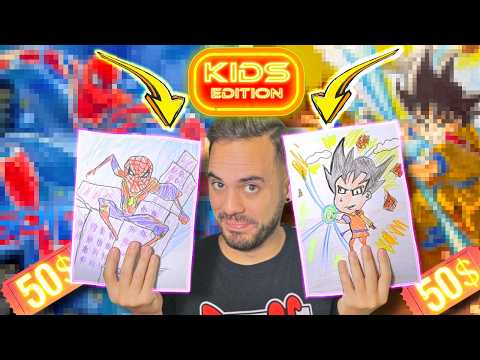 PAGUÉ A N1ÑOS ARTISTAS 200 DÓLARES PARA QUE MEJORARAN MIS DIBUJOS ​👦​​👧​🖍️​ #2