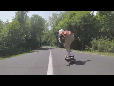 Adventurer Rides Down a Rugged Czech Mountain