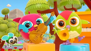 🎶🦉 Singen mit HopHop der Eule! Kinderlied auf Deutsch – „Hau ab, Fliege!“ 🎵