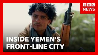 YouTube video thumbnail: Inside Yemen's Front-Line City as Houthis Battle for Control