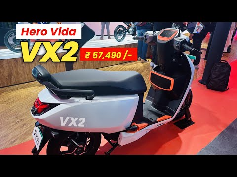 Finally Hero Vida VX2 Electric Scooter Launched 💥 - Rs. 59,490/ All Details, Range, Top Speed, Price