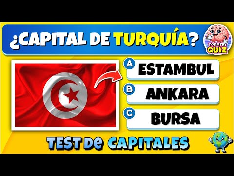 ✅¿Cuánto Sabes "CAPITALES"? 🌎🤔🧠 | Test/Trivia/Quiz