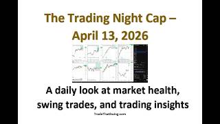 The Trading Night Cap for April 13 - Stock Swing Trades + Thinking in Bets