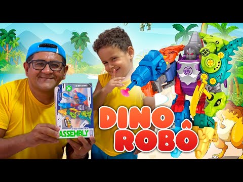 SURPRESA JURÁSSICA - Montamos 5 Dinossauros e Criamos um Robô!
