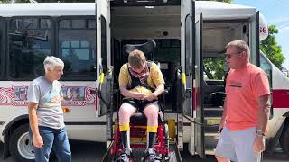 Bata Bus driver Wally picking Sam up at IFS & dropping him off at home 8.17.26 @onthatnote 