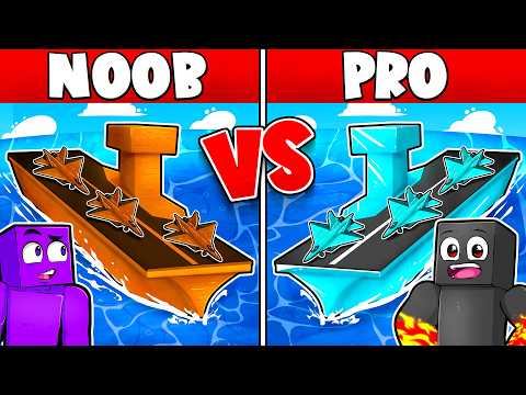 Porta Aviões de NOOB vs PRO no Minecraft