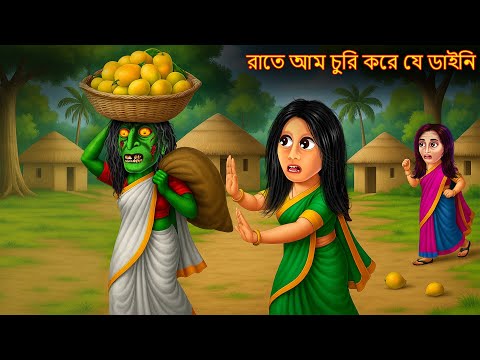 রাতে আম চুরি করে যে ডাইনি | Rate Ama Curi Kare Ye Daini | Shakchunni Bangla Stories | Bangla Horror
