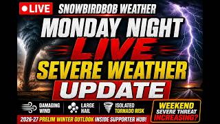 🚨 MONDAY NIGHT LIVE: SEVERE WEATHER UPDATE + WEEKEND THREAT GROWING? 🌩️⚠️