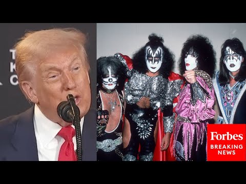 YouTube video thumbnail: 'One Of The Greatest Rock Bands Of All Time': Trump Announces Kiss As New Kennedy Center Honorees