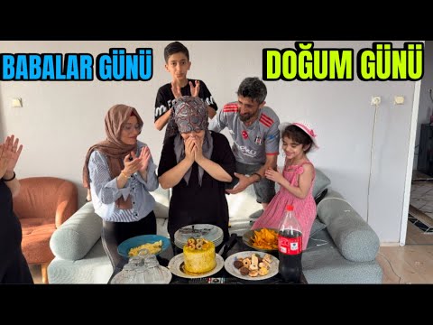 EŞİME SÜPRİZ DOĞUM GÜNÜ YAPTIK! + BABALAR GÜNÜMÜ KUTLADILAR  🎉🎂