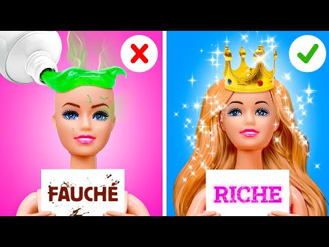 RICHE VS PAUVRE BARBIE EXTREME MAKEOVER 💝 Défi de Poupée😱 Artisanat en Carton par Yay Time!