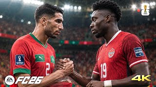 EA FC26 - Canada Vs Morocco FIFA WORLD CUP 2026 | PS5 4K GAMEPLAY 