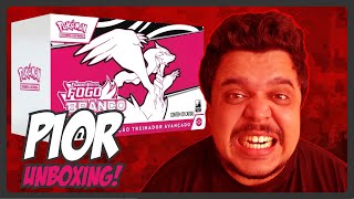 A MAIOR DECEPÇÃO! 😭 ABRINDO A ETB FOGO BRANCO E JOGANDO DINHEIRO FORA! PIOR UNBOXING DE POKÉMON TCG!