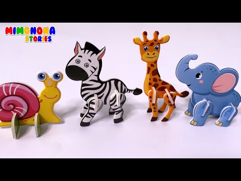 Animales armables: Loro Caracol Ardilla Canguro Espinosaurio y mas ✨ Mimonona Stories