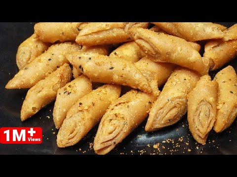 बिल्कुल आसान खस्ता,चटपटे कम मेहनत में आटे की मठरी 10 मिनट में Crispy Namak Pare Diwali Snacks/Mathri