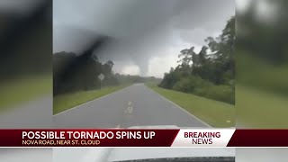Possible tornado touches down south of Orlando