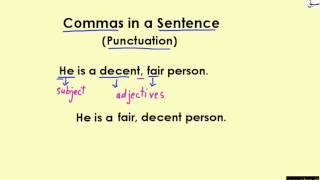 Commas with Simple Series, Oxford comma and Adjectives (Rule 1 and 2)