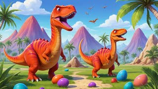 🦕Funny Dinosaur Adventure for Kids | Cute T-Rex & Baby Dino Game"