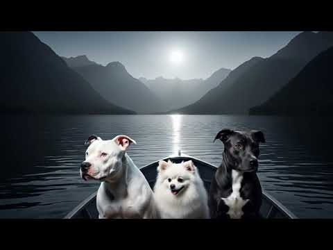 Cachorros “Conversando” no Lago | Música de Mar para Acalmar | Um Passeio Fofo e Inusitado!