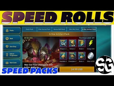 $225 IN SPEED PACKS! LETS BECOME THE FASTEST IN PLATINUM ARENA! RAID SHADOW LEGENDS