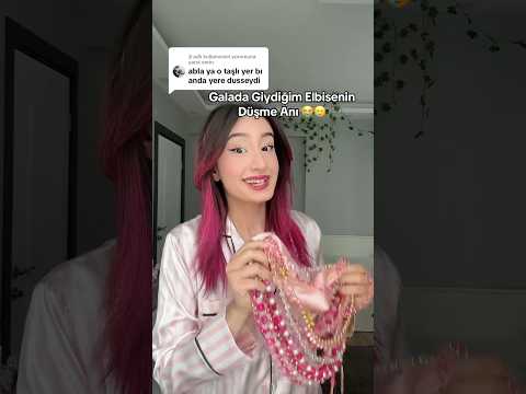200 binde çekiliş var❤️ Takip etmeyi unutmayın Elifsu gala doğal taşlı elbisesi ✨