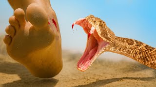 BITTEN by Venomous Rattlesnake - Trying to Survive