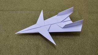 How To Make a paper Jet Fighter - Origami Jet Fighter Step By Step