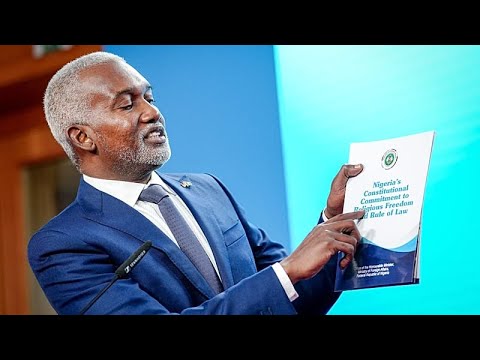 YouTube video thumbnail: Nigeria's FM Says State-Backed Persecution Impossible Under Constitution 