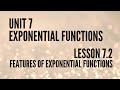 Exploring Features of Exponential Functions