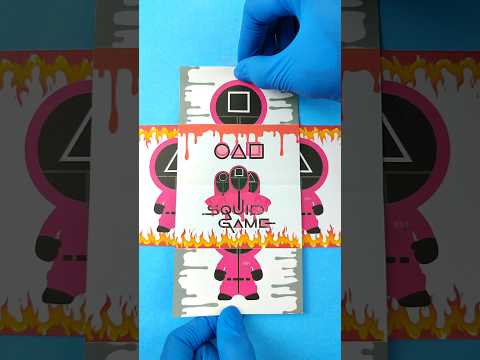 Pink Soldier Squid Game : Paper Folding Transformation Art | 핑크 병사 오징어 게임: 종이 접기 변신 예술 #squidgame