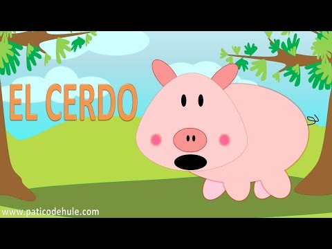 El cerdo hace oink - animales para niños: el cerdo - sonidos de animales para niños