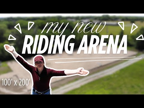 MY NEW HORSE RIDING ARENA!