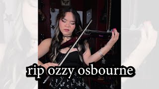 Mama I’m Coming Home Violin Cover (RIP Ozzy Osbourne)