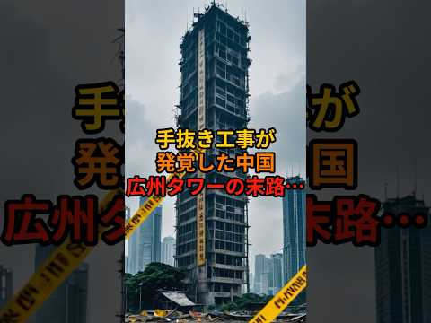 手抜き工事が発覚した中国広州タワーの末路…