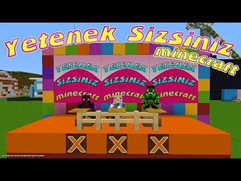 YETENEK SİZSİNİZ MİNECRAFT (Jüriler: Örümcek Adam Kamil Dayı Hulk)