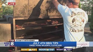 Kenny gets expert BBQ tips from Sweet Pork Wilson's