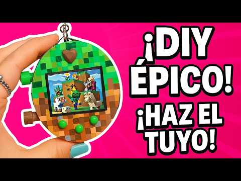 🎮DIY: Cómo Hacer un Tamagotchi de Minecraft ¡FUNCIONA! (Hecho de Papel)