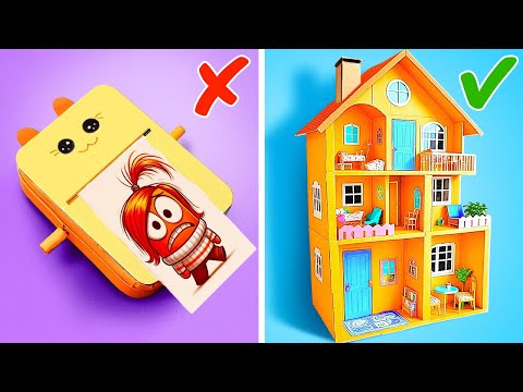 Rich VS Poor MOM! Giant Cardboard DIY For Parents and Their Kids