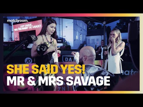 Alen Babic proposes to Lady Savage at Fight Camp after Bennett win