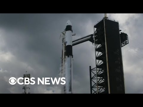 YouTube video thumbnail: Spacex Launch to International Space Station Delayed After bad Weather Alert