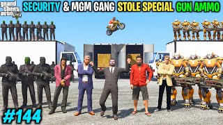 MICHAEL IRONMAN V4 SECURITY & GANG BIGGEST HEIST IN HUMAN LAB | GTA V GAMEPLAY #144