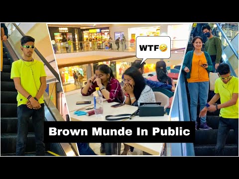 Brown Munde In Public | Randomly Singing With Cute Girls | Epic Reactions | Jhopdi K