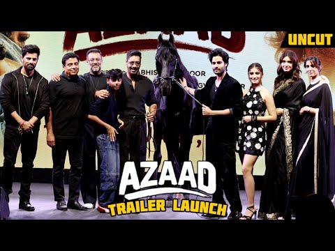 UNCUT Azaad Movie Trailer Launch |Ajay Devgan, Aaman Devgan, Rasha Tadhani, Diana Penty, Mohit Malik