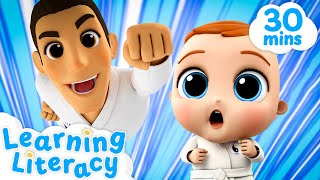 Learning Karate with Practice and Power 🥋 | Little Angel 😇 | 🔤 Subtitled Sing Along Songs 🔤
