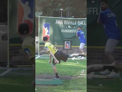 Batter Was So Confused After the Third Pitch? #dingersornothing #wiffleball #shorts